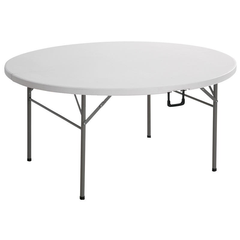 Factory direct sales round white plastic picnic table