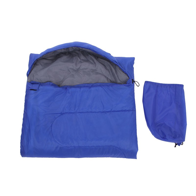 Lightweight hike camping envelope sleeping bag with hood