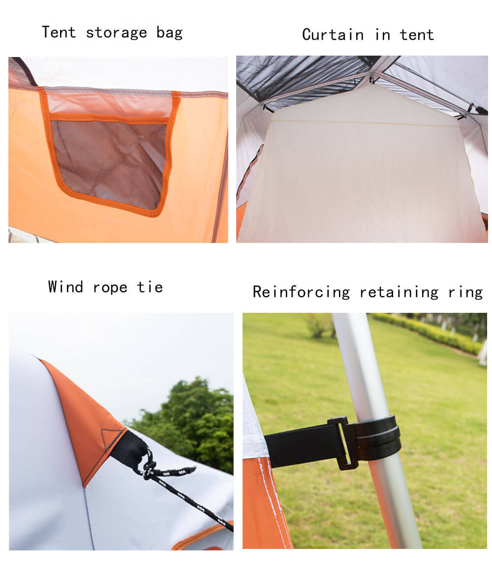 Factory wholesale Waterproof PU Coating Layer Outdoors Family Zelt custom tents for camping