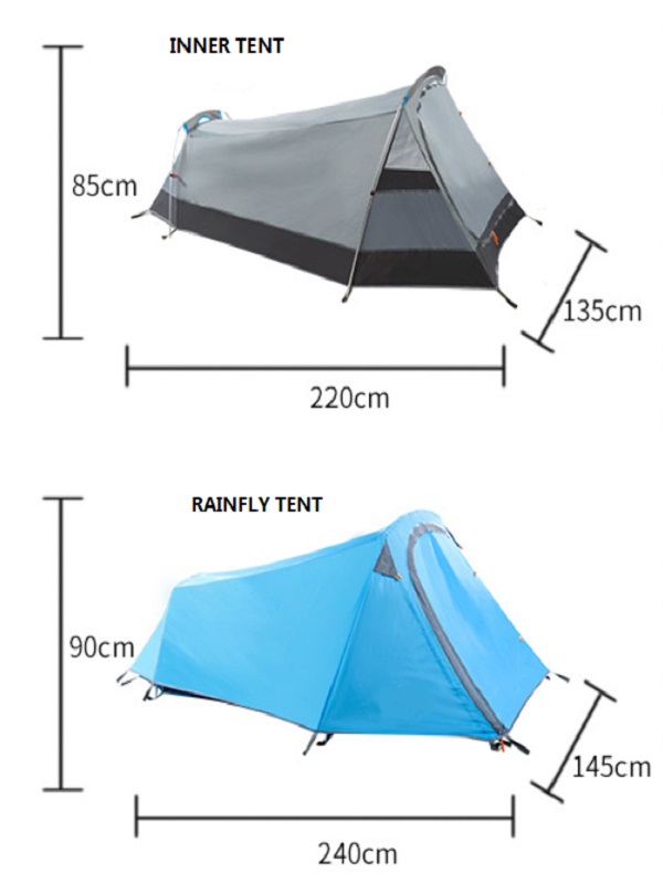 Factory wholesale Hiking Ultralight Backpack Camping Tent APZ029