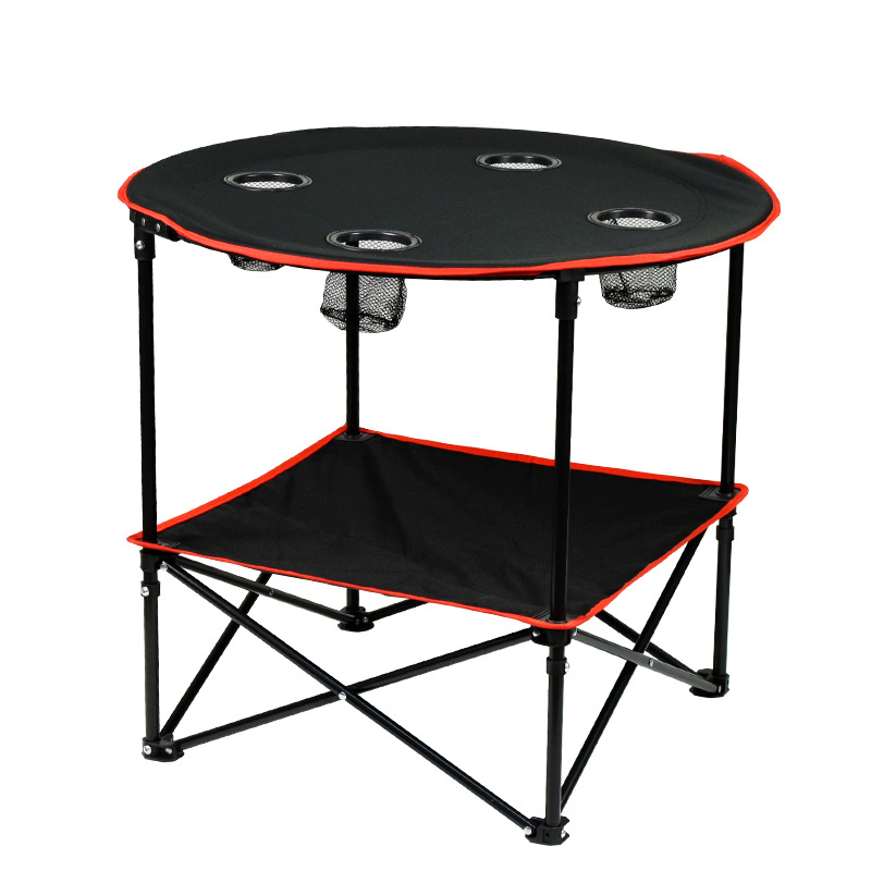 APZA36 Customized Hot Sale Modern oxford with 4 cup holders camping outdoor table