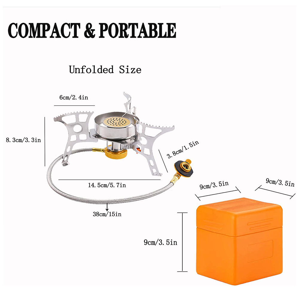 Portable Lightweight Outdoor Hiking Popular Cookware Set  Gas Stove