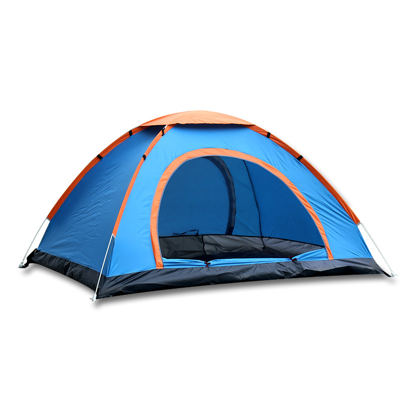 China Factory Wholesales OEM Outdoor Automatic Tent Portable Single Layer Competitive Pop Up Tent for Family Camping Hiking